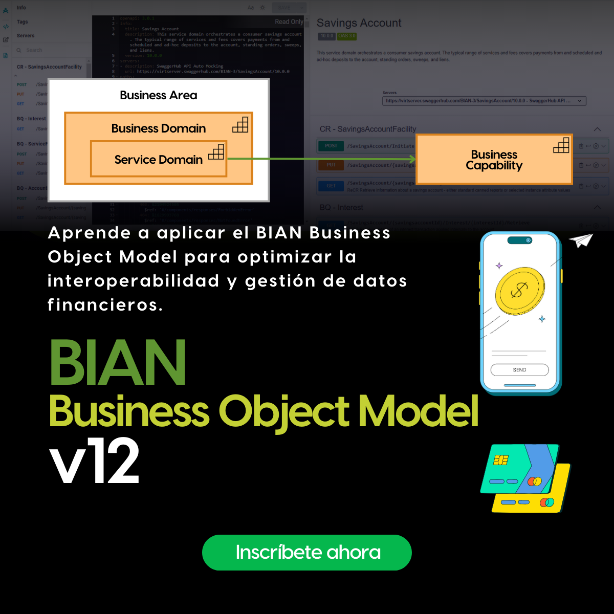 Curso de BIAN BOM v12 y la ISO 20022